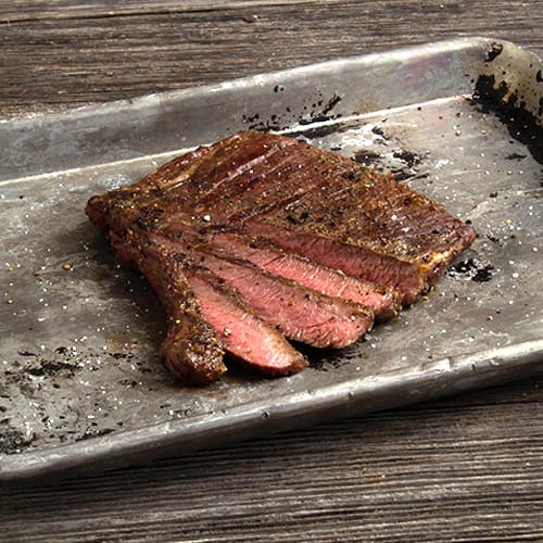 flank steak cooked