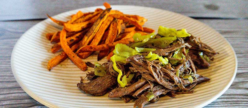 Jaysie’s Italian Beef & Sweet Potato Fries