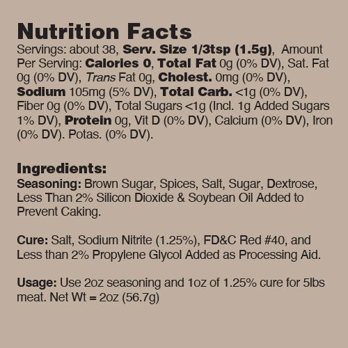Bratwurst Seasoning Kit