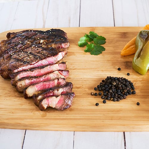 10oz ribeye sliced