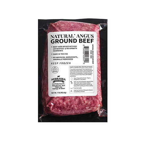 all-natural ground beef single