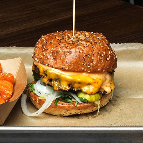 prestige cheeseburger