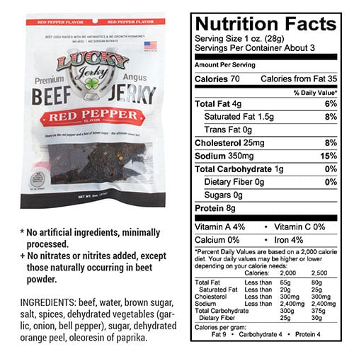 3oz red pepper nutrition