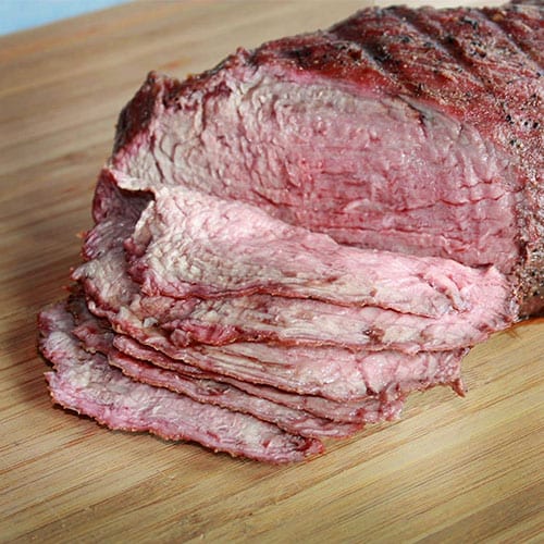 tri-tip sliced